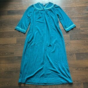 Appel Vintage 3/4 Zip Robe Teal Small